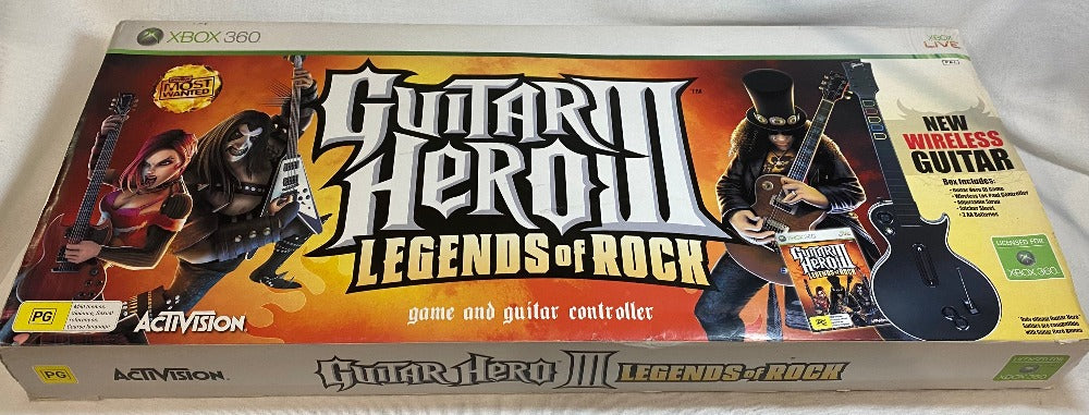 Controller | Microsoft Xbox 360 | Wireless Legends Of Rock Guitar Hero Guitar