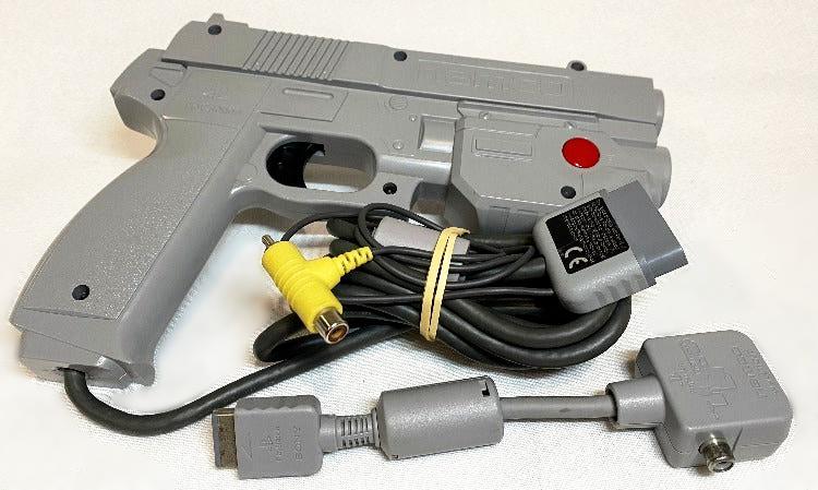 Controller | SONY PlayStation PS1 | Gun Con Light Gun Namco Genuine Guncon NPC-103 G-Con 45