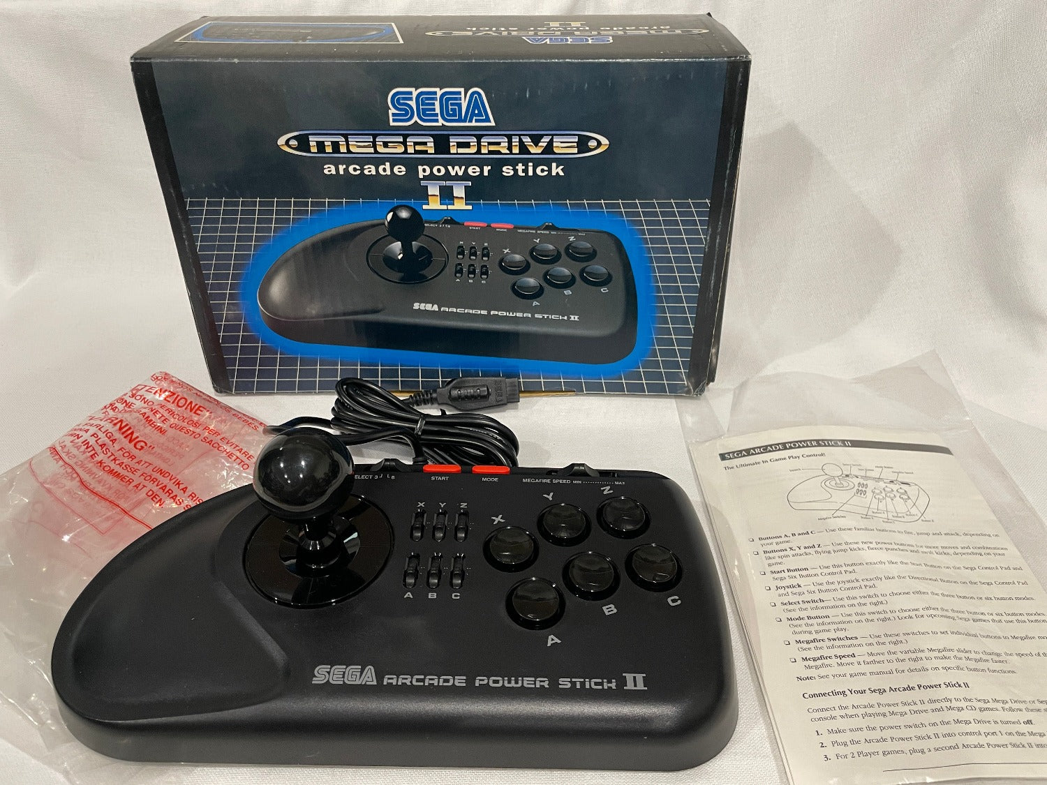 Controller | Sega Mega Drive | Boxed Arcade Power Stick II 2 MK-1627-50