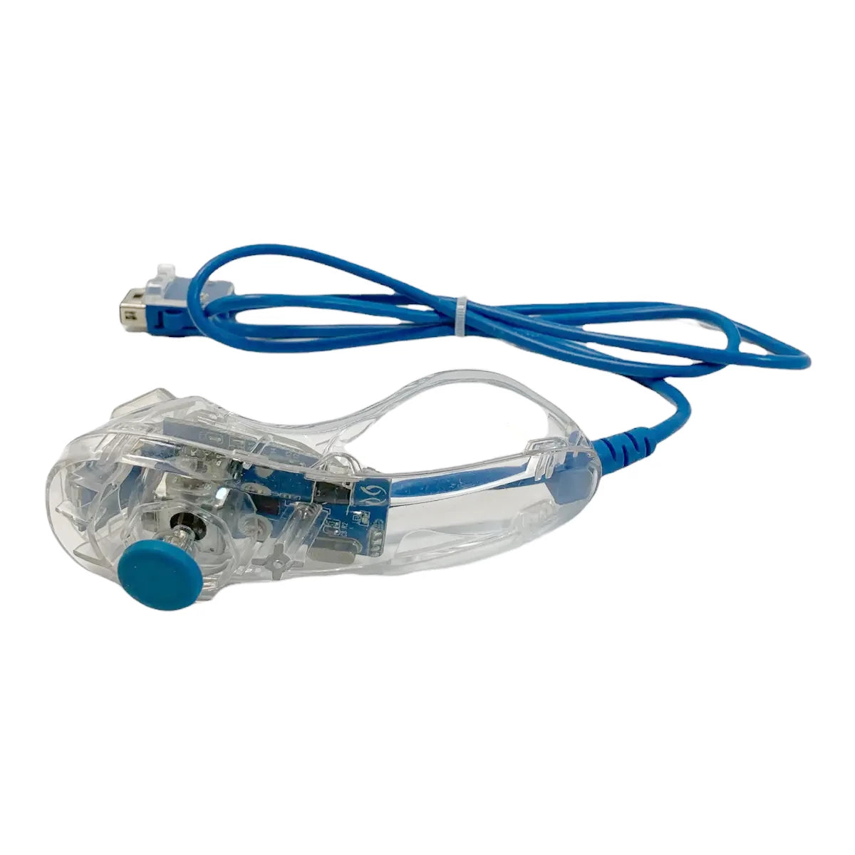 Controller | Nintendo Wii | Transparent Blue Afterglow Nunchuk