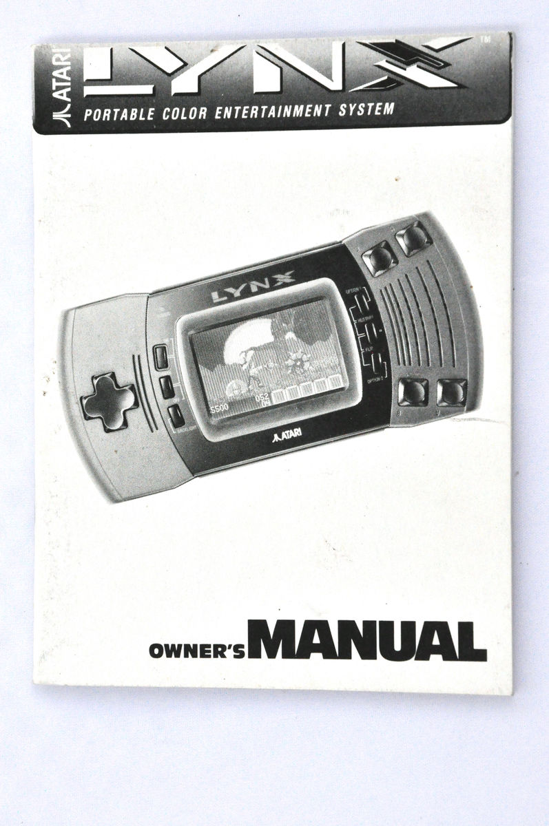 Manual | Atari | Replacement Instruction Manuals Book