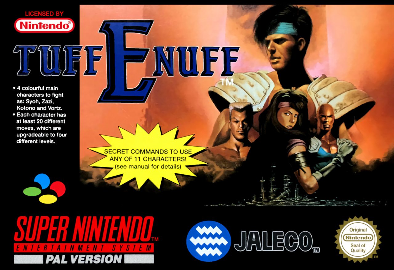Super Famicom Mini European Box Art Tuff E Nuff (SNES) Super