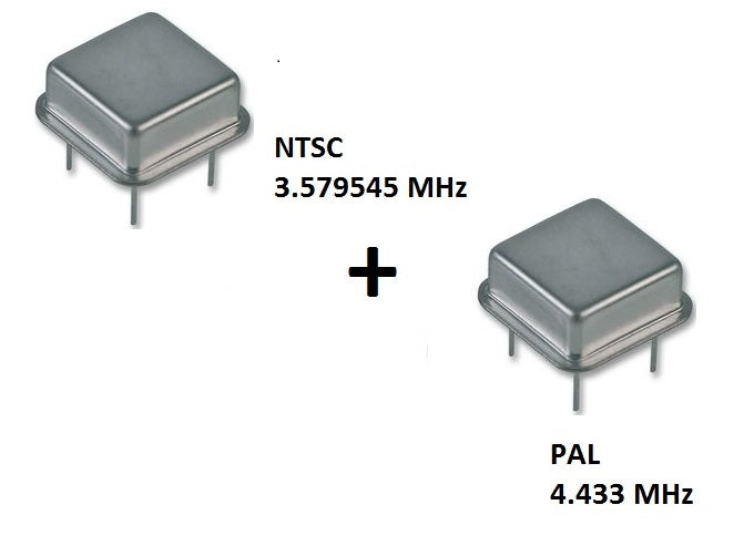 Parts | Service Repair | Crystal Oscillator 4.433MHz PAL 3.579 NTSC Colour 5V 4pin XTal
