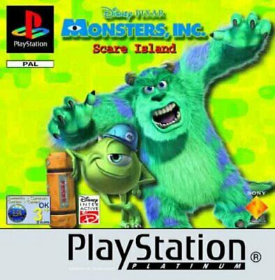 Game | Sony Playstation PS1 | Monsters Inc Scare Island [Platinum]