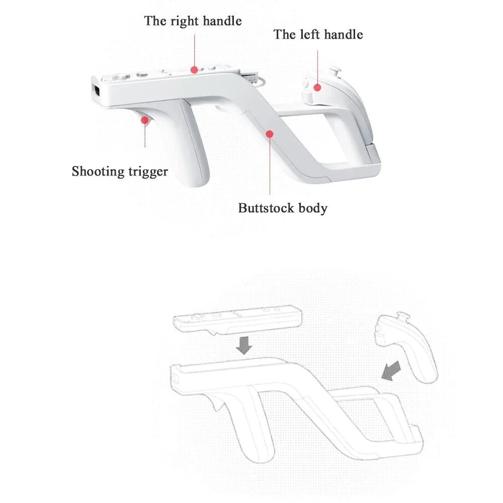 Accessory | Nintendo Wii | Genuine White Double Zapper Gun