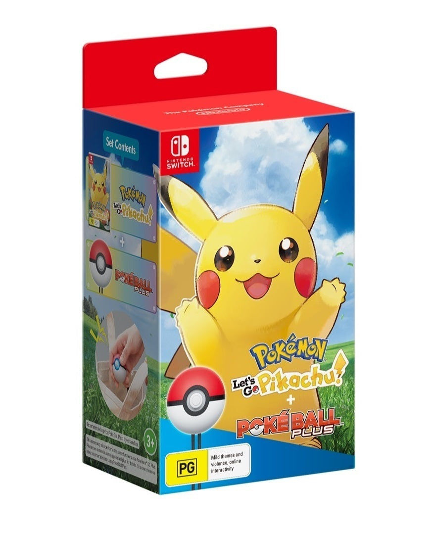 Game | Nintendo Switch | Pokemon Let's Go Pikachu! + Pokeball Plus