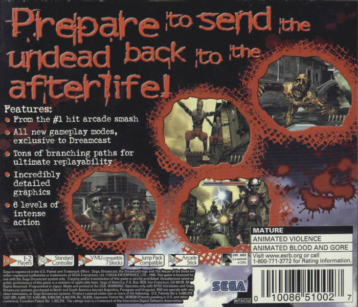 SEGA The house of the dead 2 PC EUR - Jeux vidéo SEGA The house of the dead 2 PC EUR - Jeux vidéo