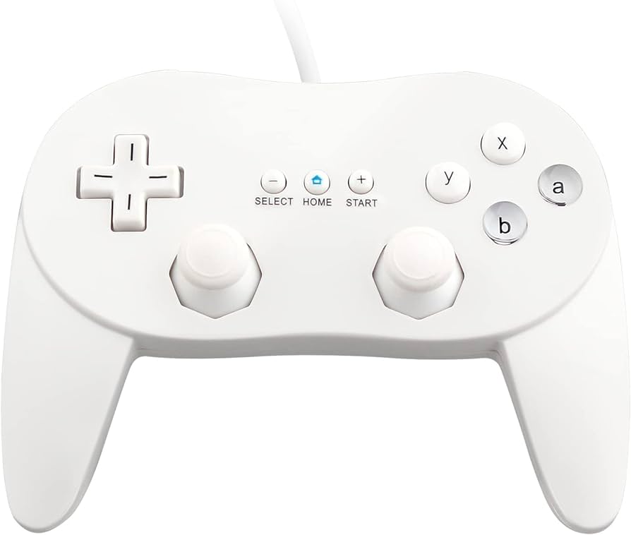 Controller | Nintendo | Wii Classic Pro White Controller