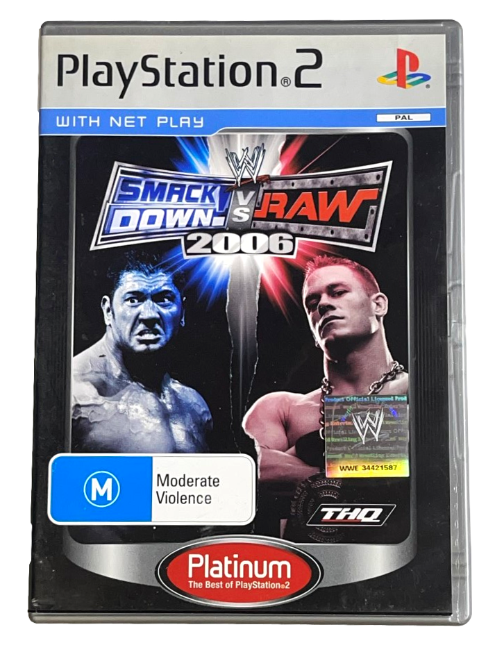 Jeux Vidéo WWE SmackDown! vs. RAW 2008 Platinum PlayStation 2 (PS2) d'occasion Jeux Vidéo WWE SmackDown! vs. RAW 2008 Platinum PlayStation 2 (PS2) d'occasion
