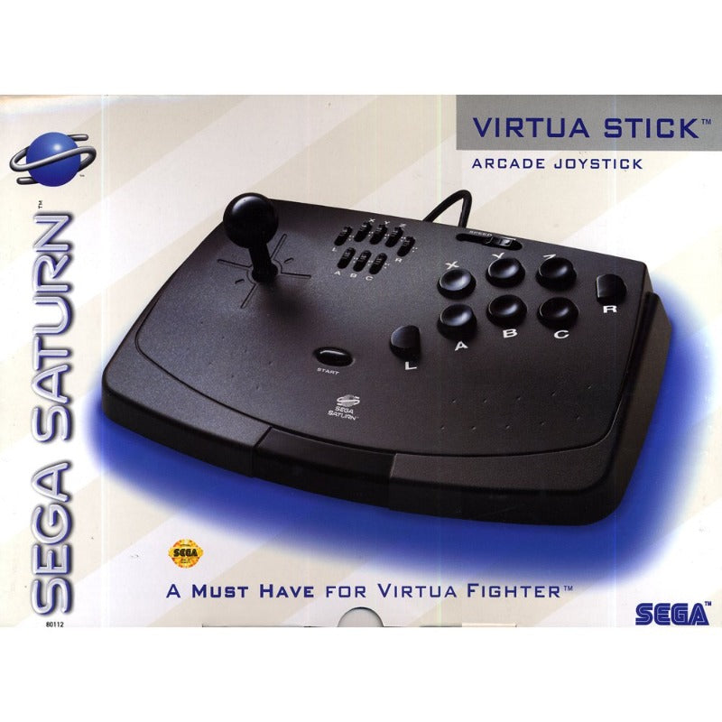 Controller | Sega Saturn | Black Virtua Stick Joystick MK-80112
