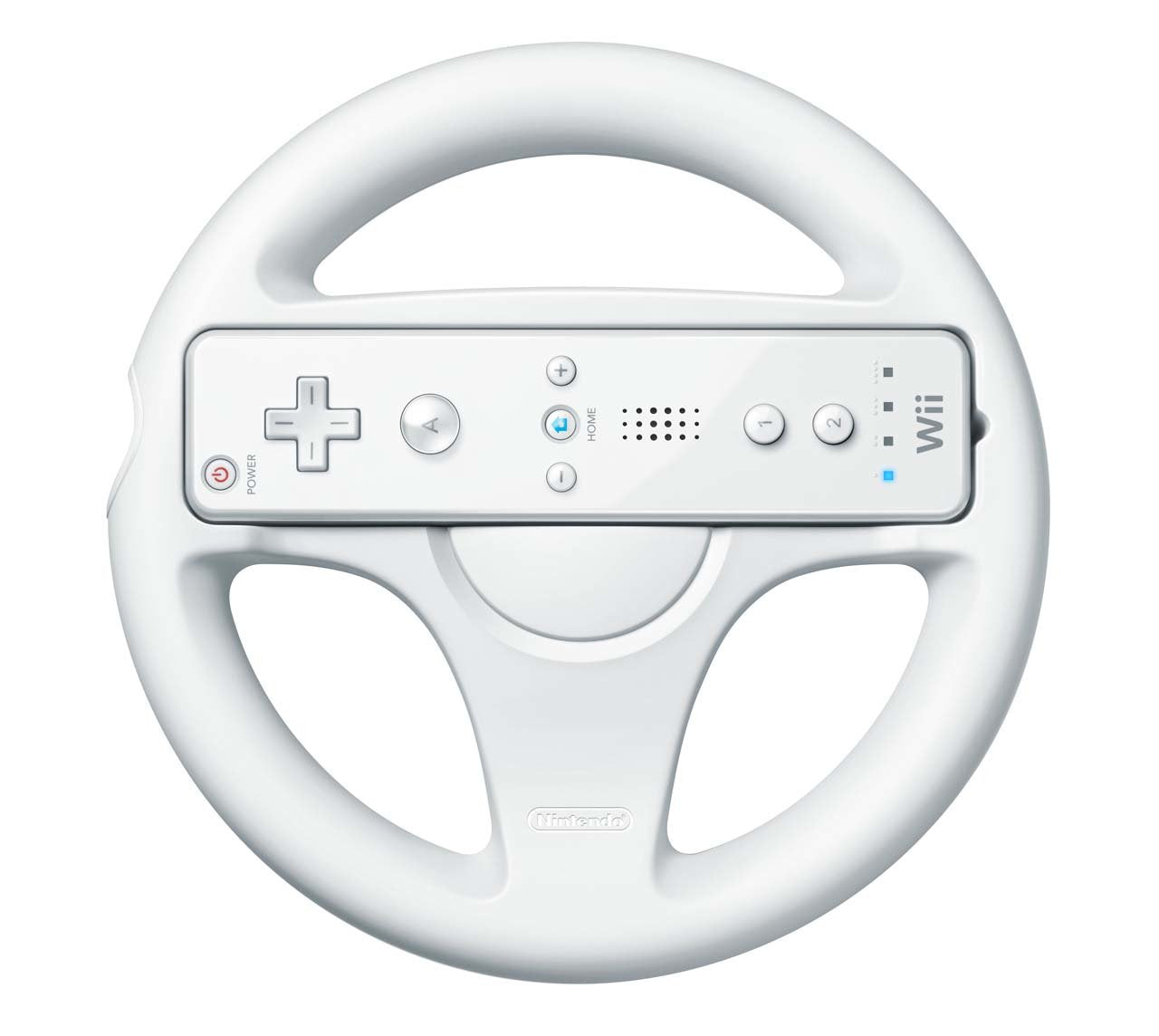 Accessory | Nintendo Wii | Genuine White Controller Steering Wheel