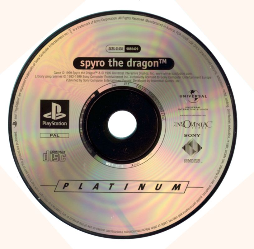 Game | Sony PlayStation PS1 | Spyro The Dragon [Platinum]