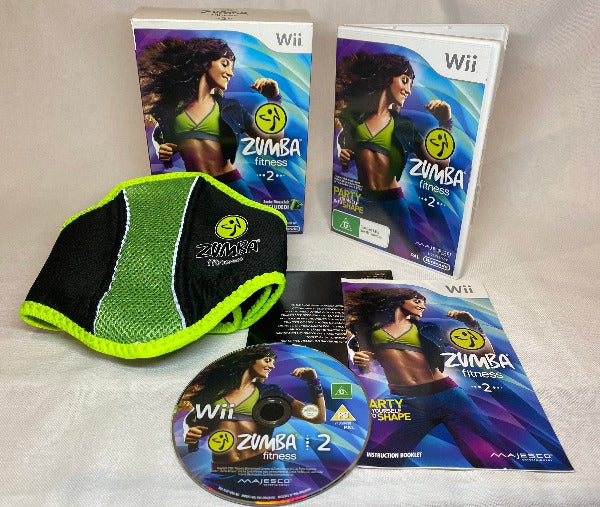 Game | Nintendo Wii | Zumba Fitness 2 Boxed With Fitness Belt