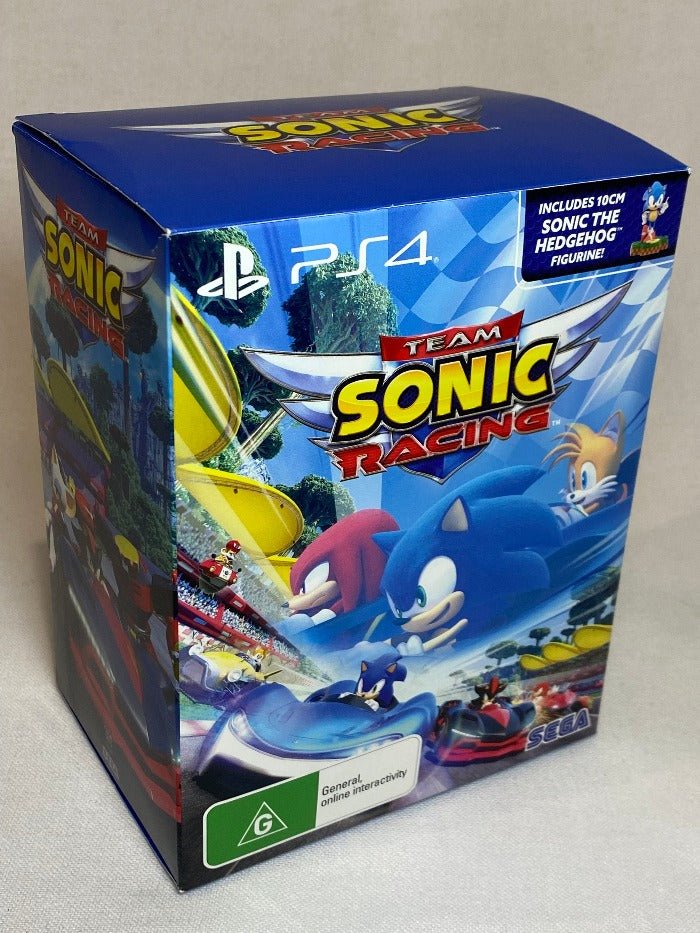 Game | Sony Playstation PS4 | Sonic Team Racing + Sonic Figurine Boxed