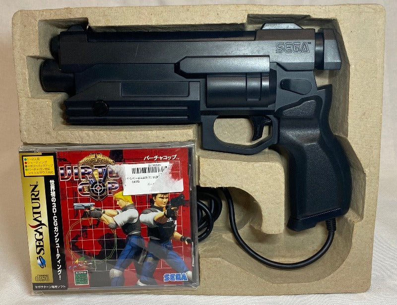 Game | Sega Saturn | Official Virtua Cop Boxed Gun and Game Pack Japanese