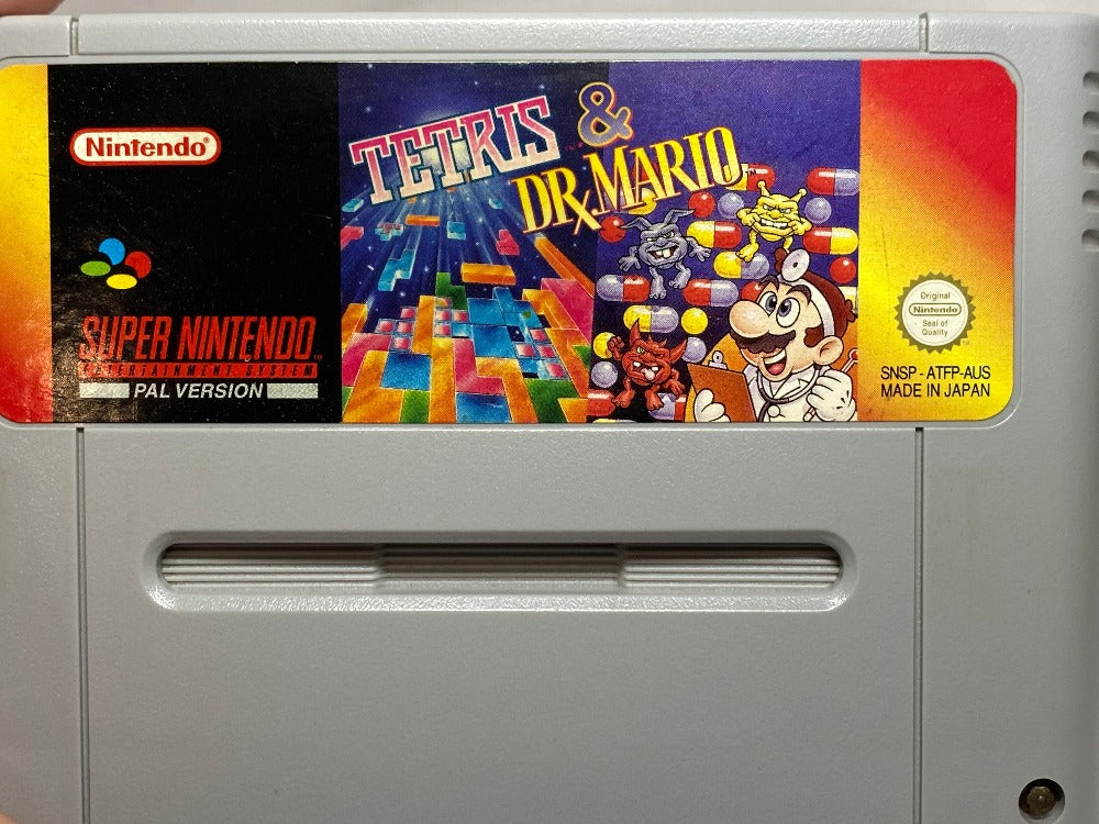 Game | Super Nintendo SNES | Tetris And Dr. Mario