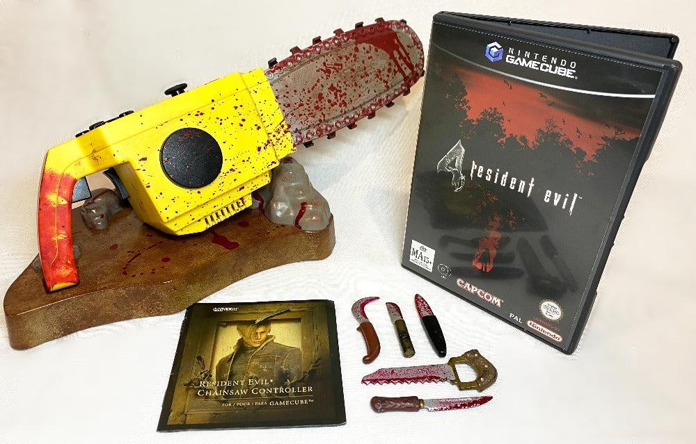 Game | Nintendo GameCube | Boxed Resident Evil 4 Game + Chainsaw Controller