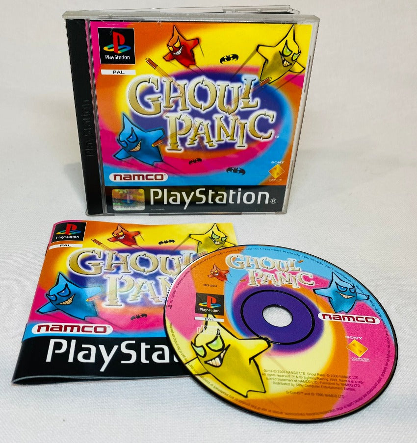 Game | Sony PlayStation PS1 | Boxed Ghoul Panic + G-Con45
