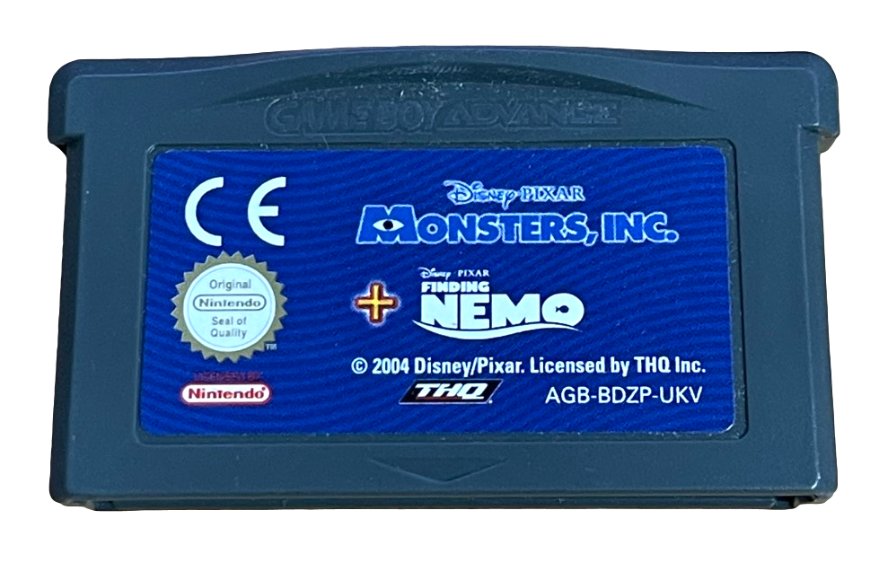 Game | Nintendo Game Boy Advance GBA | Monsters, Inc. + Finding Nemo