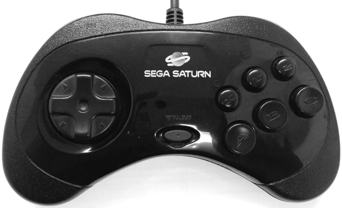 Controller | Sega Saturn | Black MK-80116 Saturn Controller Model 2