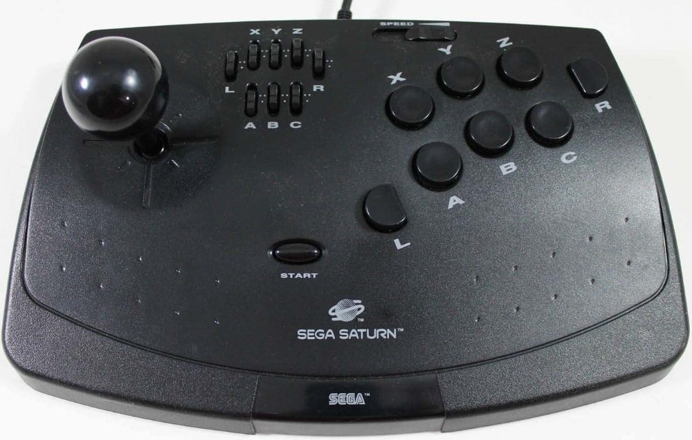 Controller | Sega Saturn | Black Virtua Stick Joystick MK-80112