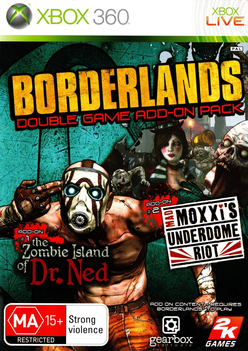 Game | Microsoft Xbox 360 | Borderlands Double Game Add-On Pack