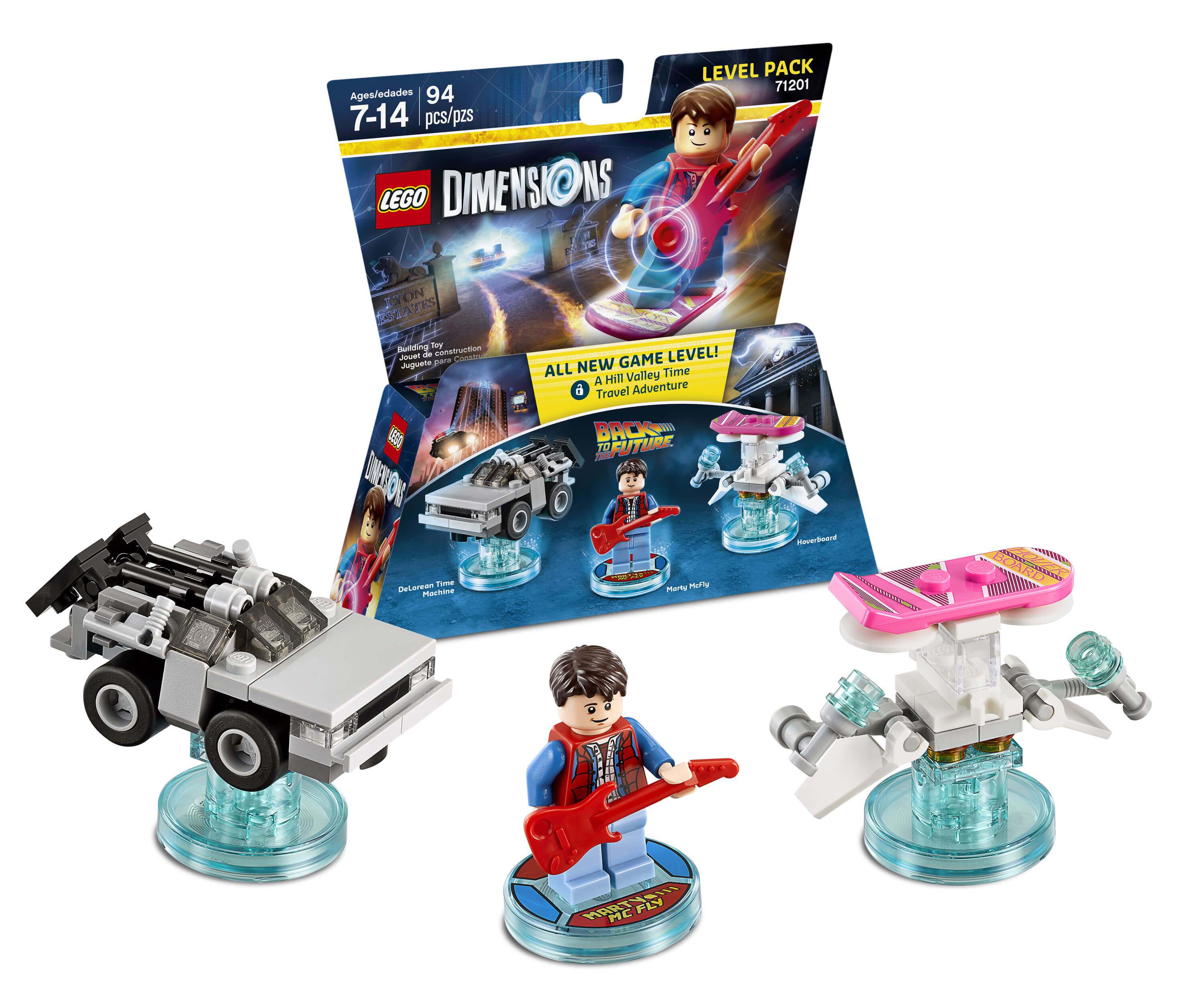 Accessory | Lego Dimensions Figurine | Back To The Future + Simpsons + Jurassic Park Pack