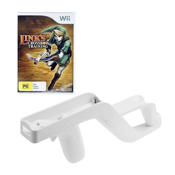 Controller Nintendo Wii Link's Crossbow Training Zapper Bundle