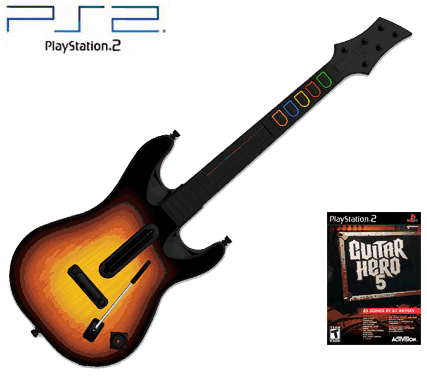 Controller | Sony PlayStation PS2 | Wireless Guitar Hero Guitar
