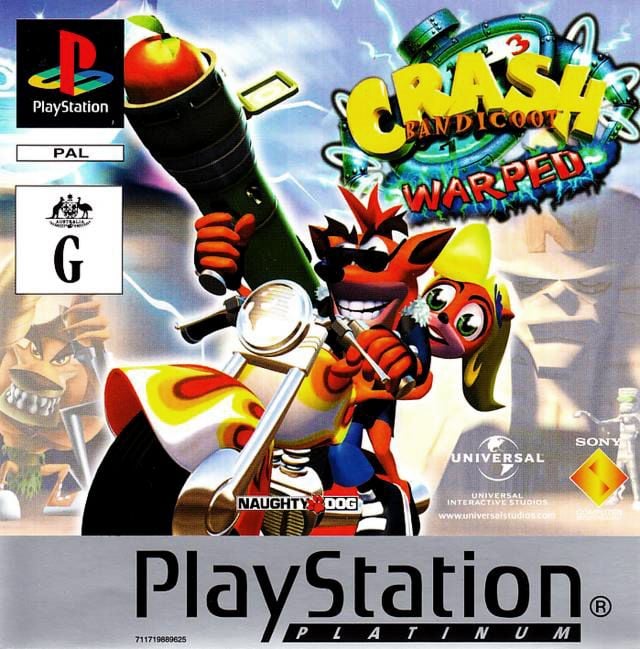 Game | Sony Playstation PS1 | Crash Bandicoot 3 Warped Platinum