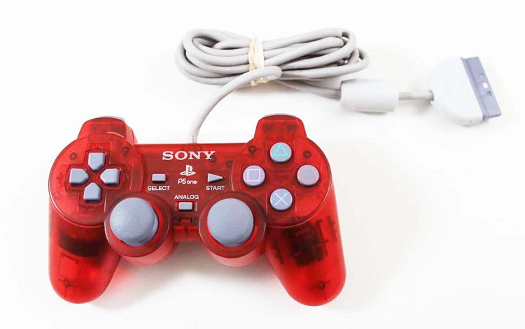 Controller | SONY PSOne | Genuine Clear Red Controller