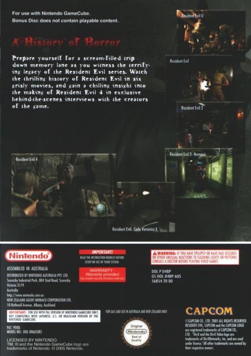 Game | Nintendo GameCube | Resident Evil 4 Bonus Disc