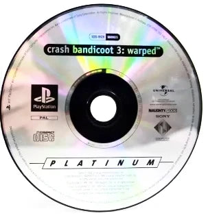 Game | Sony PlayStation PS1 | Crash Bandicoot 3 Warped [Platinum]