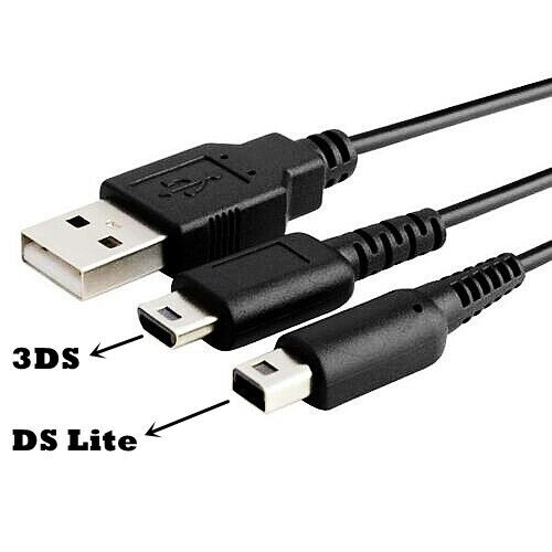 Accessory | Nintendo DS Lite DSi 2DS 3DS | USB duo charge cable