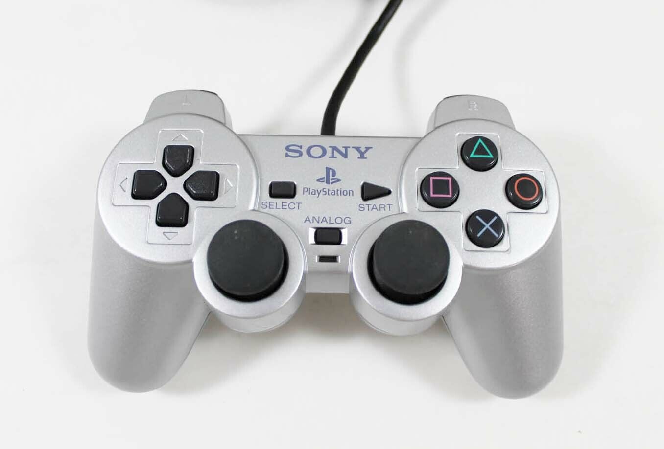 Controller | Sony PlayStation PS2 | Genuine Silver DualShock 2