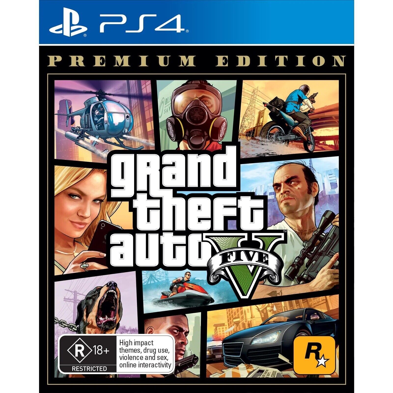 Game | Sony PlayStation PS4 | Grand Theft Auto V Premium Edition GTA