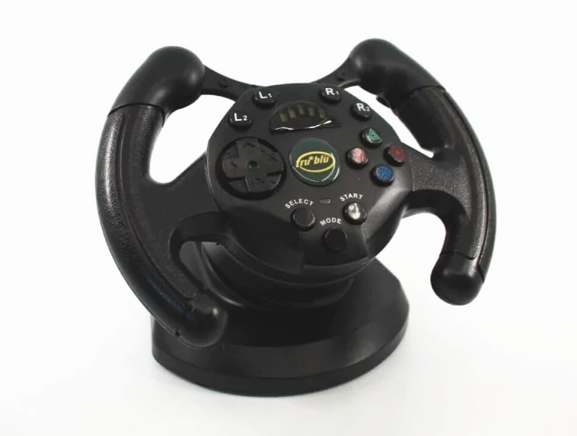 Controller | Sony PlayStation PS1 PS2 | Tru-Blu Wheel Controller
