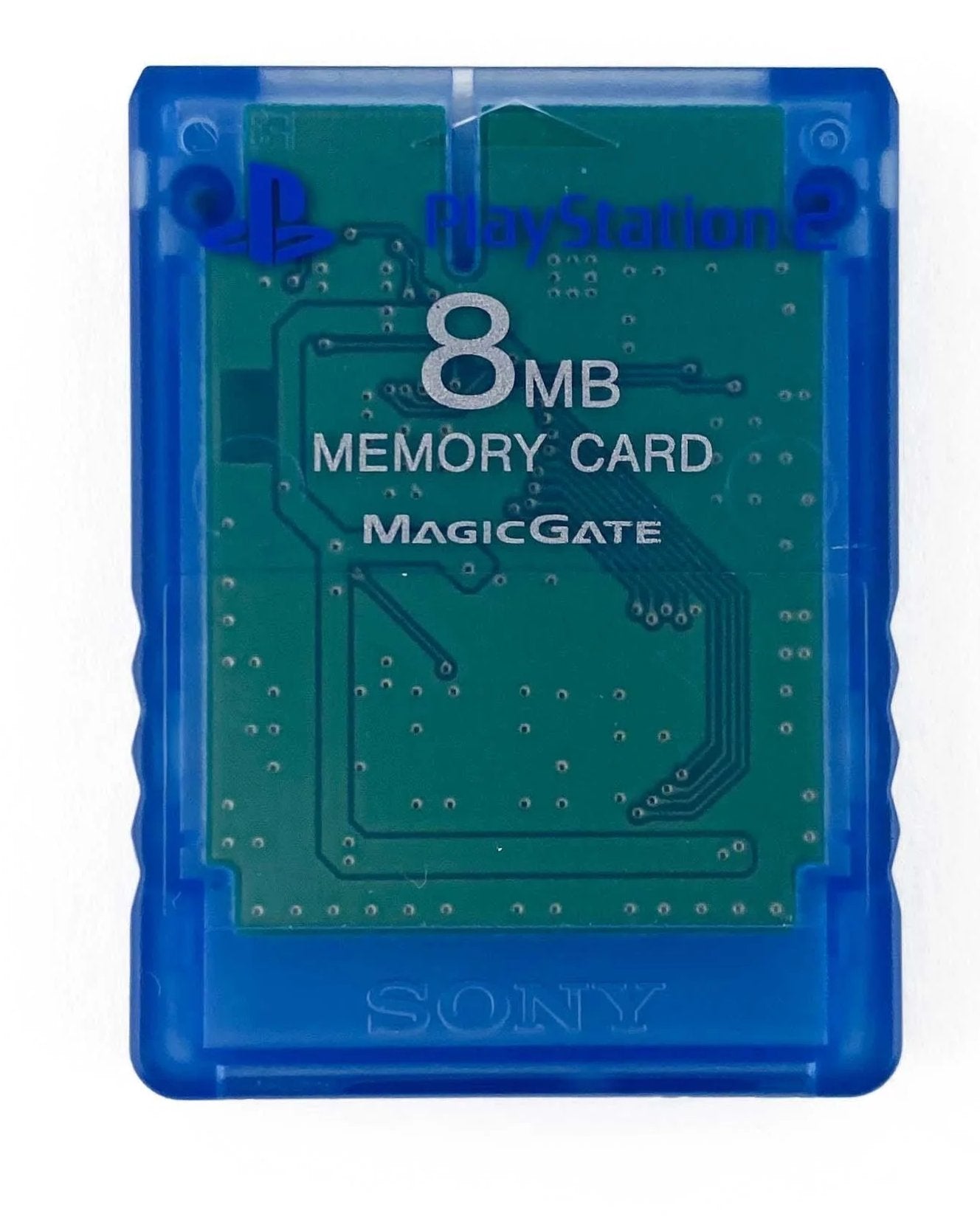 Accessory | PlayStation PS2 | Genuine 8MB Memory Card Clear Blue