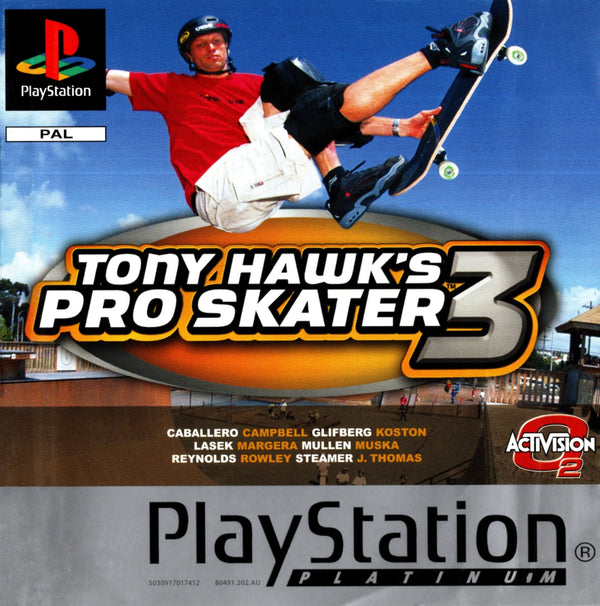 Game | Sony PlayStation PS1 | Tony Hawk Pro Skater 3 [Platinum]