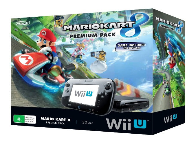 Console | Nintendo Wii U | Boxed Black 32GB Console Mario Kart Premium Pack