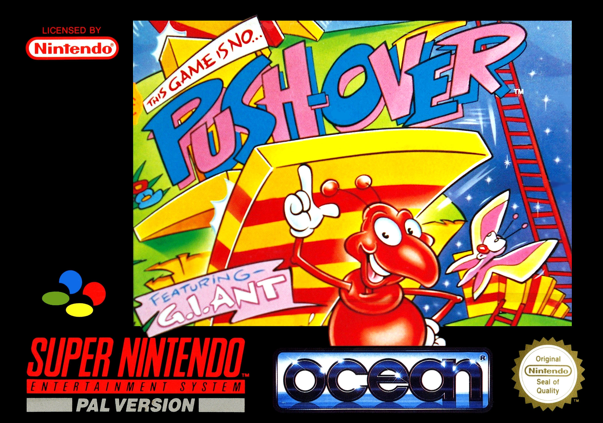 Game | Super Nintendo SNES | Push-Over
