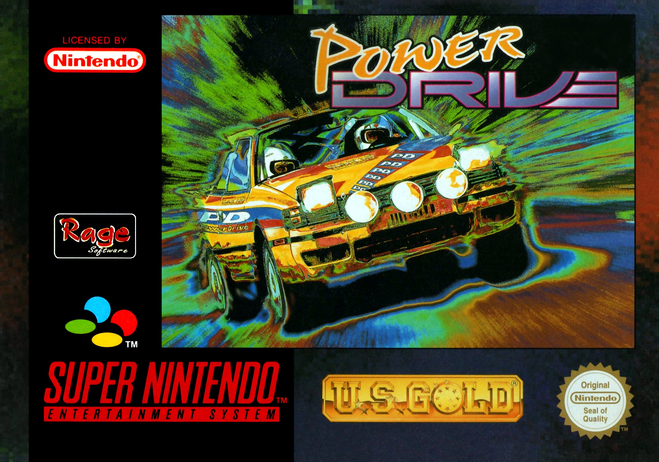 Game | Super Nintendo SNES | Power Drive