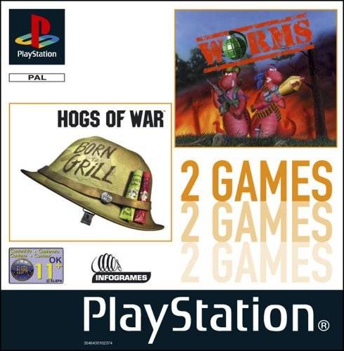 Game | Sony Playstation PS1 | Hogs Of War & Worms
