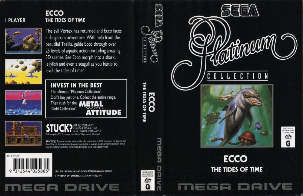 Game | SEGA Mega Drive | Ecco: The Tides Of Time Platinum Collection