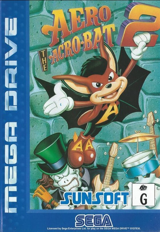 Game | Sega Mega Drive Genesis | Aero The Acrobat 2 Sunsoft