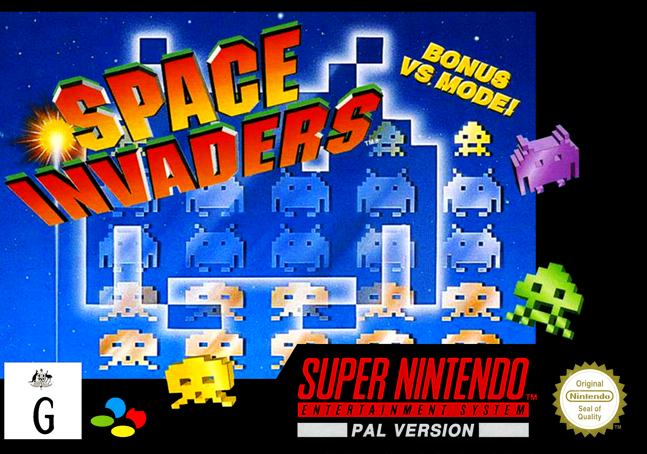 Game | Super Nintendo SNES | Space Invaders