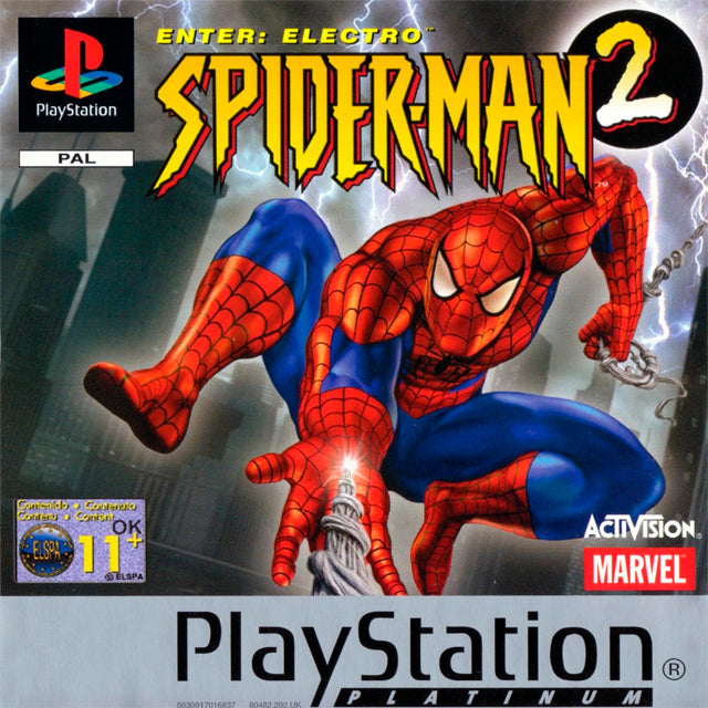Game | Sony Playstation PS1 | Spiderman 2 Enter Electro [Platinum]