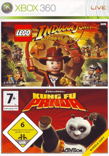 Game | Microsoft Xbox 360 | LEGO Indiana Jones: The Original Adventures & Kung Fu Panda Bundle
