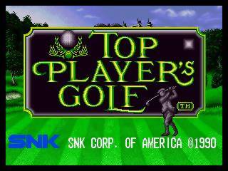 Game | SNK Neo Geo AES | Top Player's Golf NGH-003