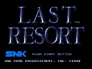 Game | SNK Neo Geo AES | Last Resort NGH-024